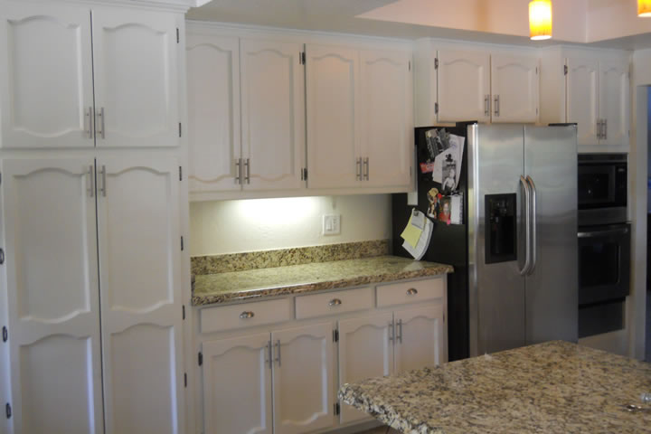 Oak to White Cabinets